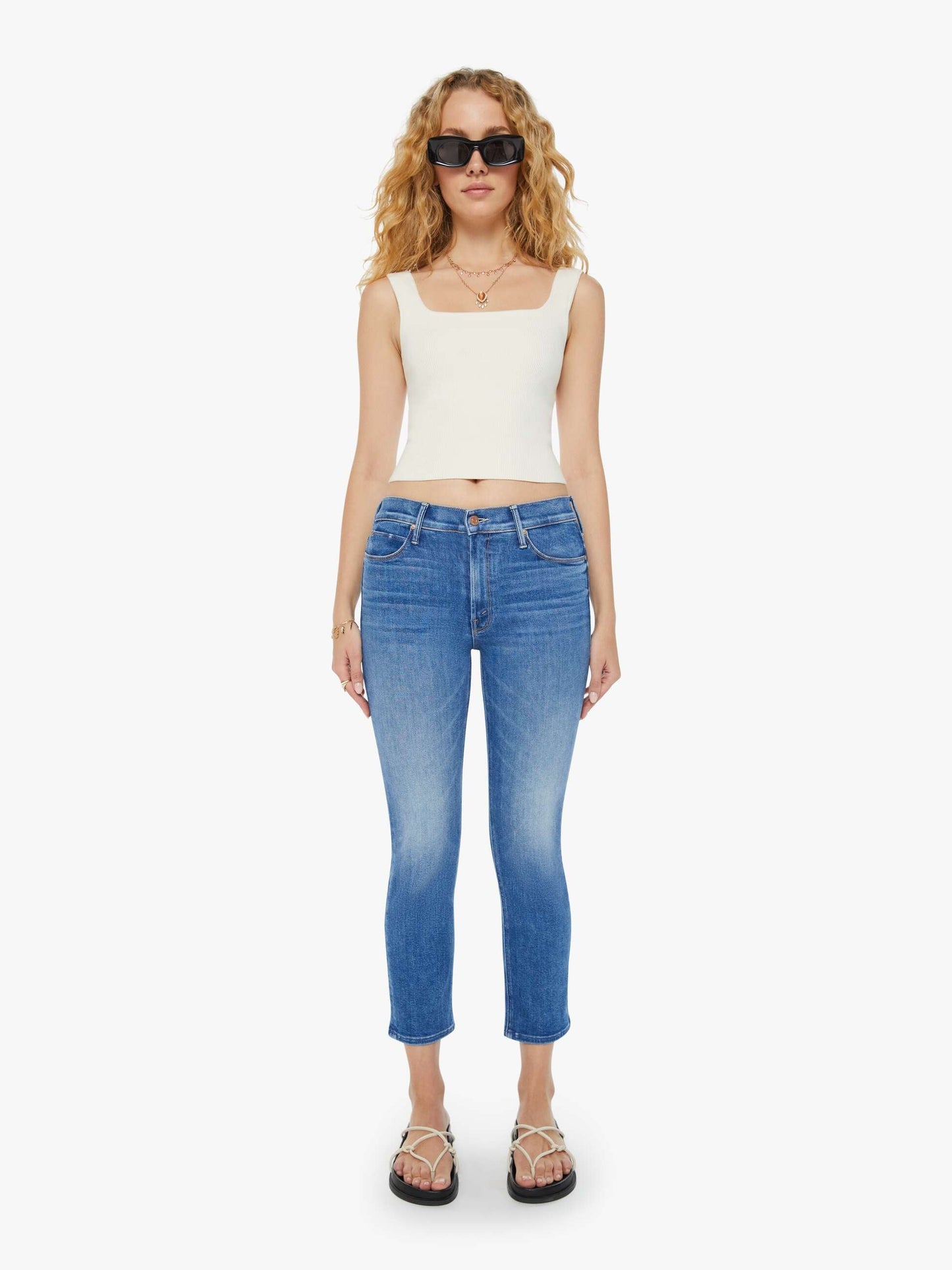 The Mid Rise Dazzler Crop