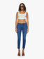 Mid Rise Dazzler Ankle Fray - Fancy