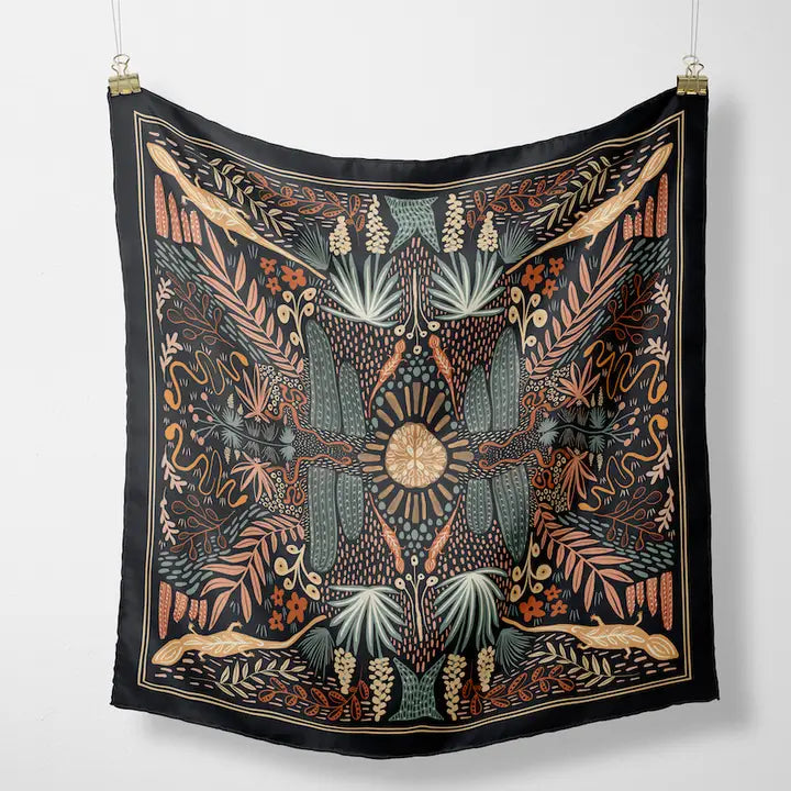 Midnight Desert Silk Bandana