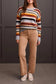 Crew Neck Stripe Sweater