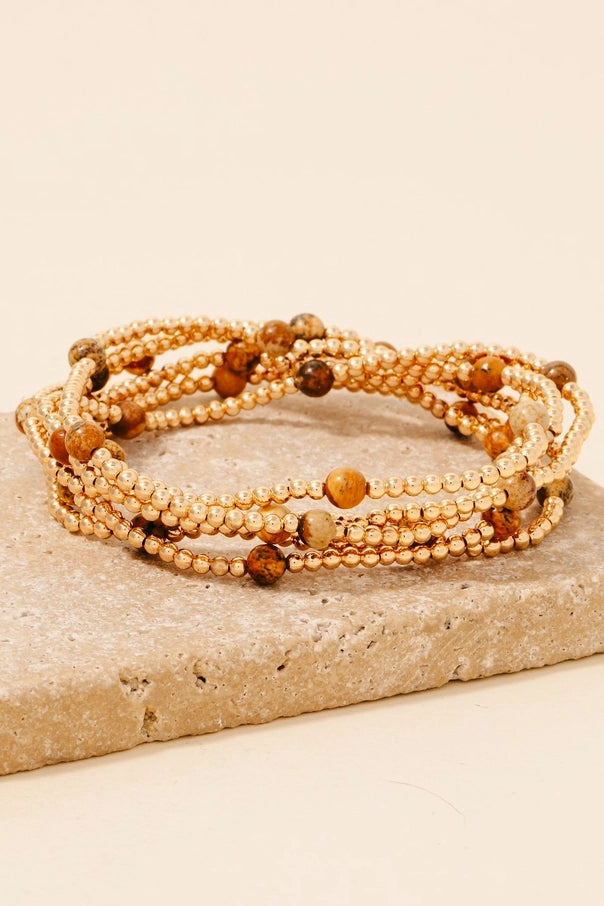 Mini Stone Bracelet Set