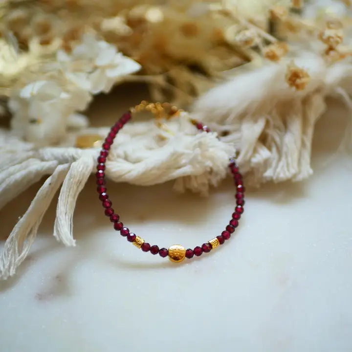 Vic Garnet Bracelet