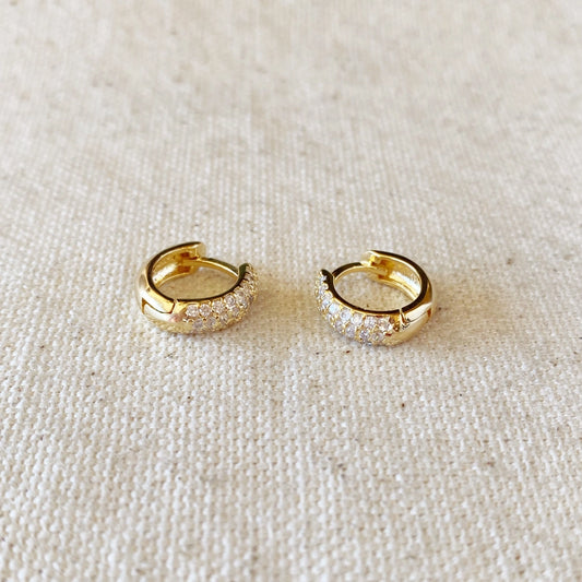 Cubic Zirconia Huggies