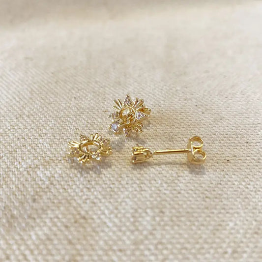 Cubic Zirconia Round Studs