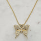 Super Pave Butterfly Necklace