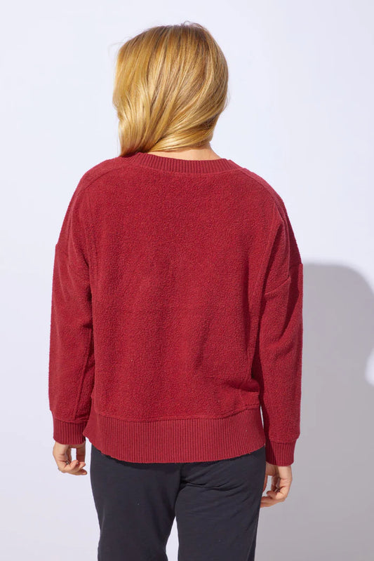 Unwind Pullover - Garnet