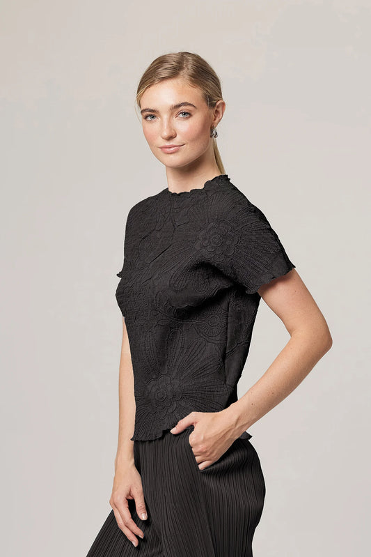 Jeremy Floral Jacquard Top