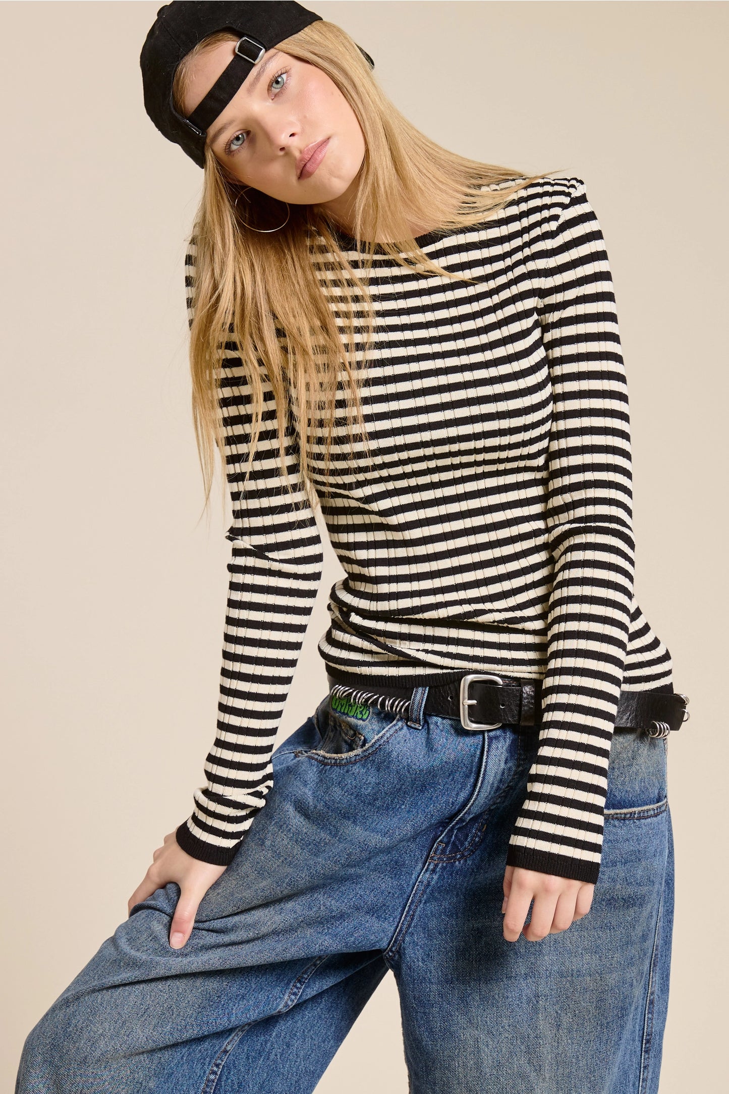 Striped Long Sleeve Top