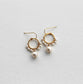 Circle Pearl Earrings