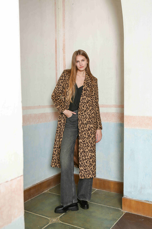 Leopard Print Coat