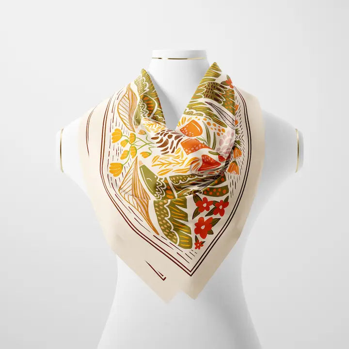 Grass Mountain Silk Bandana