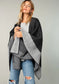 Color Block Poncho