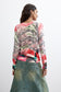 Abstract Fine Knit Sweater