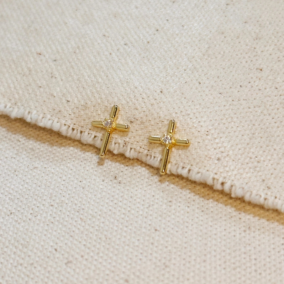 Mini Cross Studs