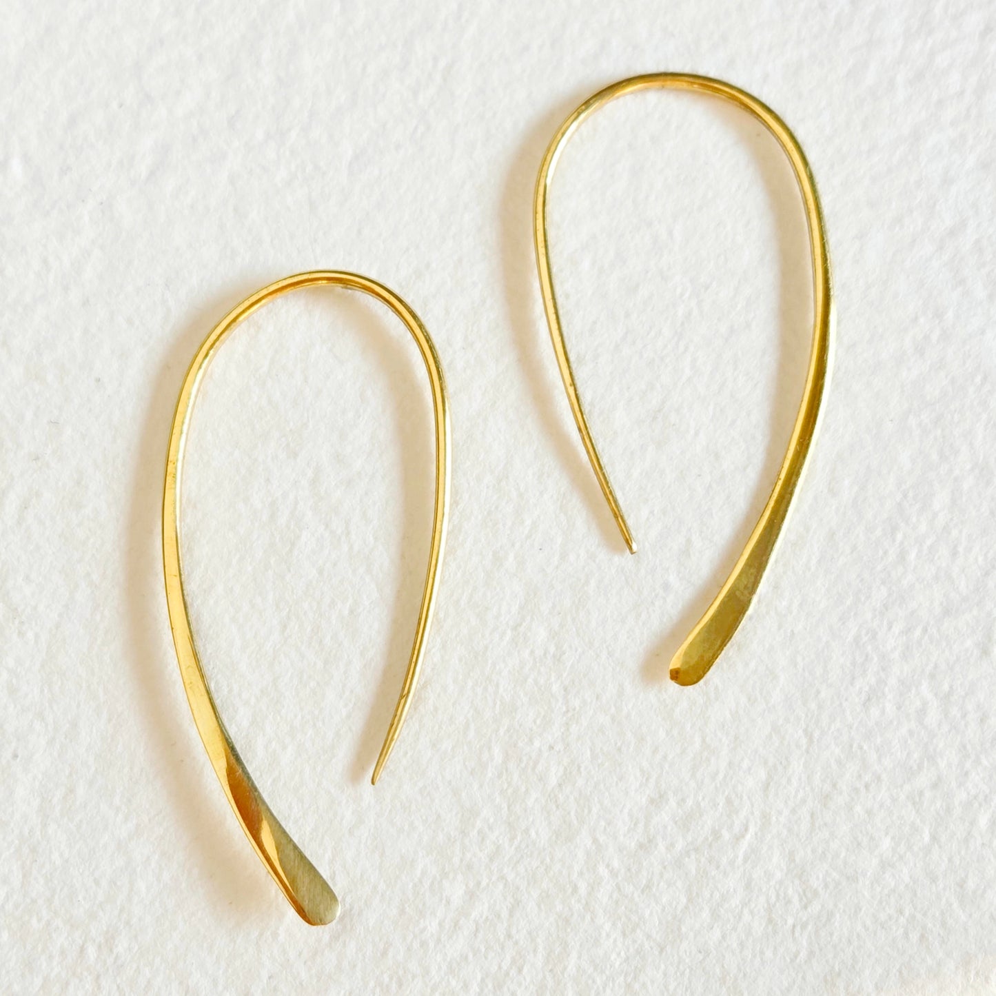 Thread Hoop Earrings