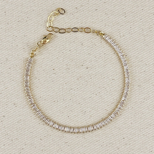 Baguette Cut Tennis Bracelet