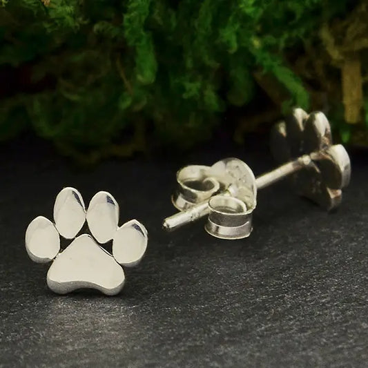 Paw Print Studs
