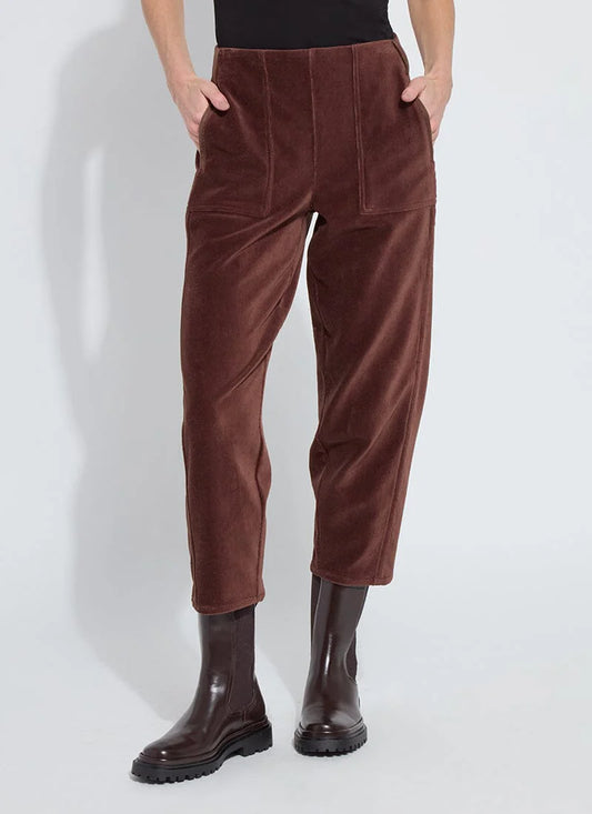 Tatum Corduroy Barrel Crop