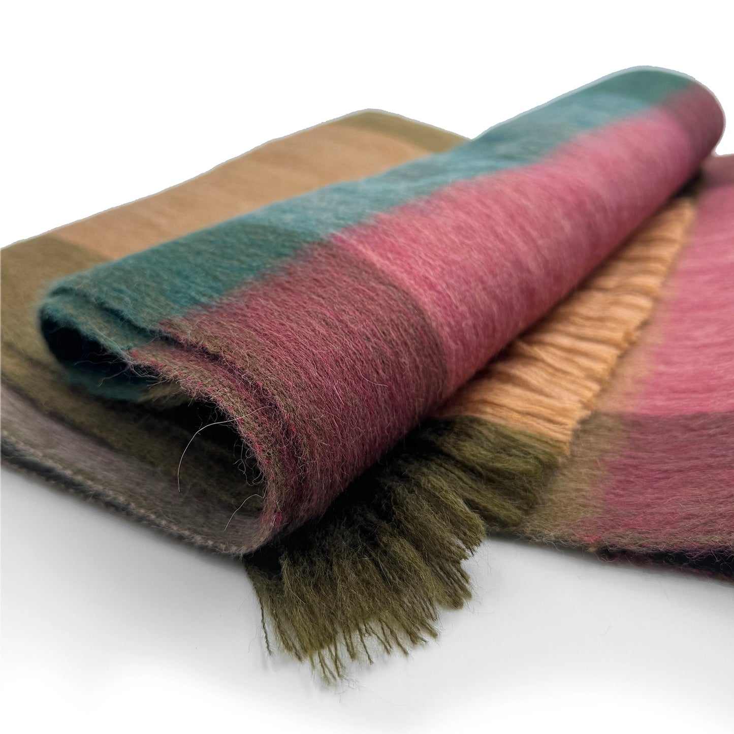 Alpaca Plaid Scarf - Wildrose