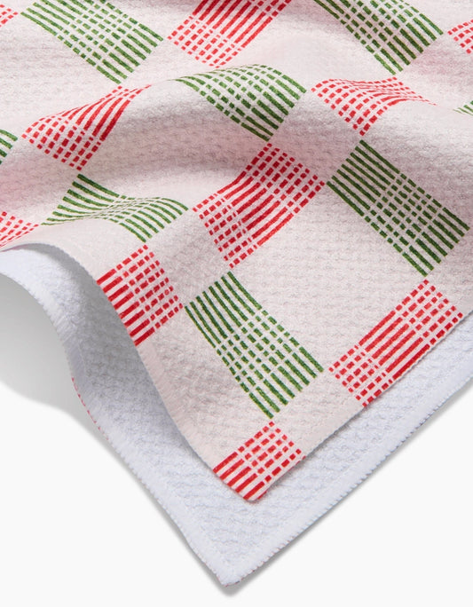 Be Merry Plaid Kitchen Towel