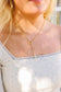 Heart Drop Bar Lariat Necklace