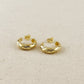 Ribbon Detail Cubic Zirconia Huggies