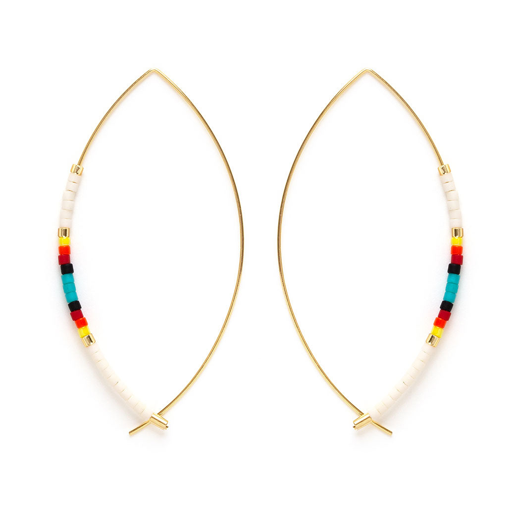 Beaded Marquise Threaders