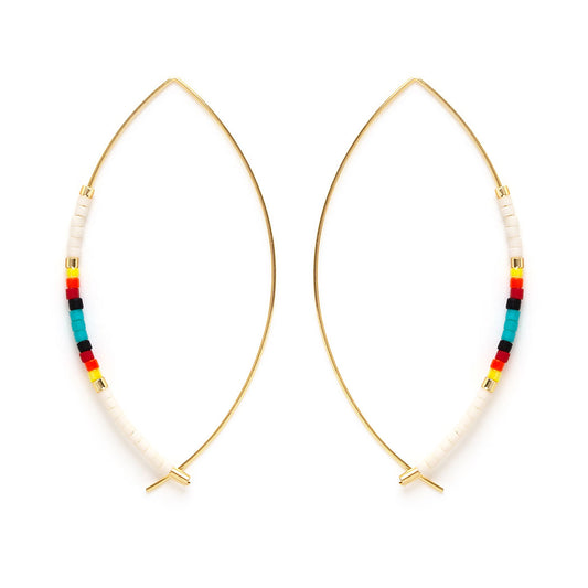 Beaded Marquise Threaders