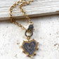Two Tone Heart Clasp Necklace