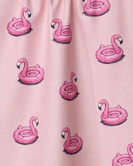 Flamingo Floatie Kitchen Towel