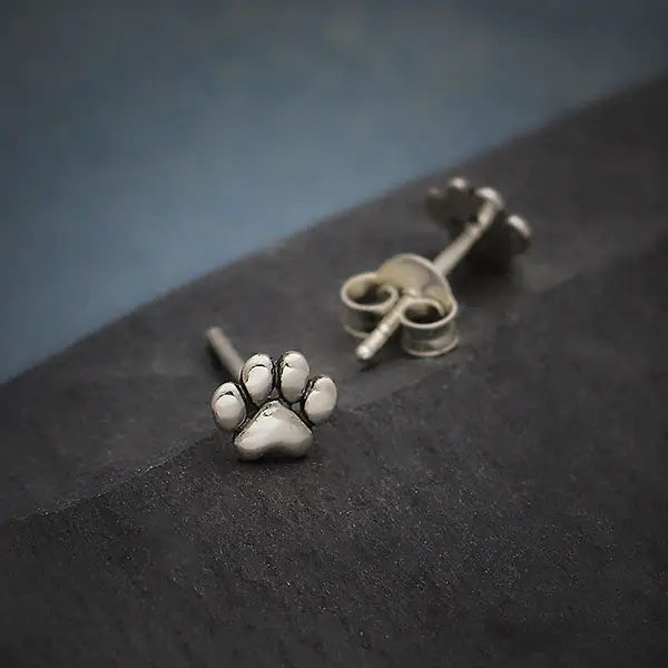 Puffed Paw Studs