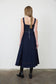 Denim Lace-Up Front Dress