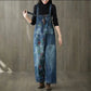 Floral Denim Overall