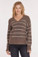 V-Neck Stripe Sweater