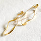 Curve Flat Wire Drop Earrings