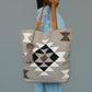 Western Tote - Taupe/Cream