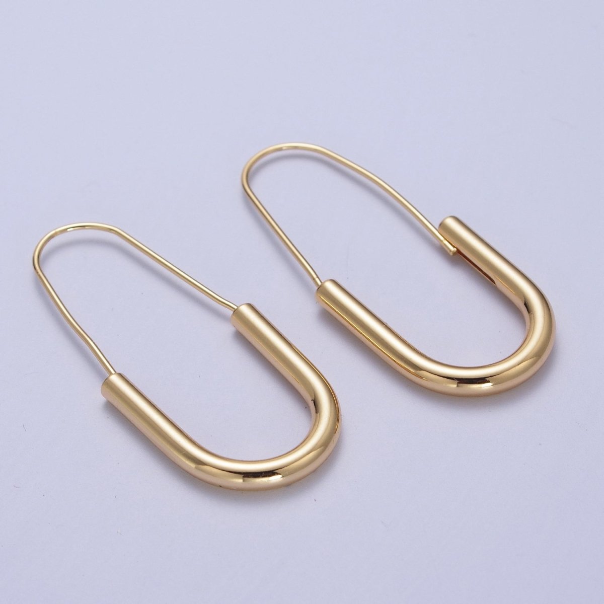U-Shaped Long Hook Earrings