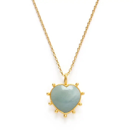 Gemstone Heart Necklace
