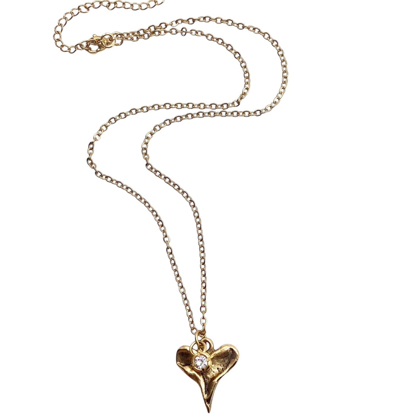 Hammered Heart Necklace