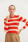 Lia Striped Rib Knit Top