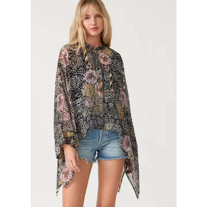 Floral Asymmetric Blouse