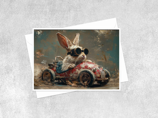 Racing With Ricky Rabbit Card