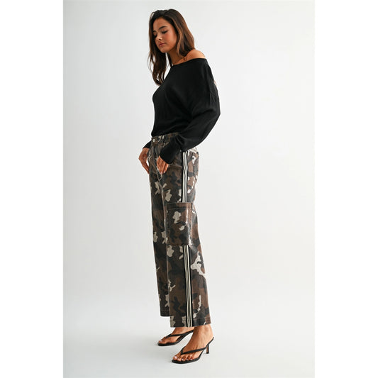 Camo Wide Leg Jogger