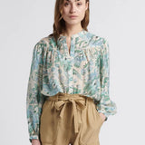 Round Neck Printed Blouse