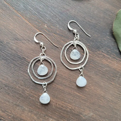 Moonstone Dangle Earrings