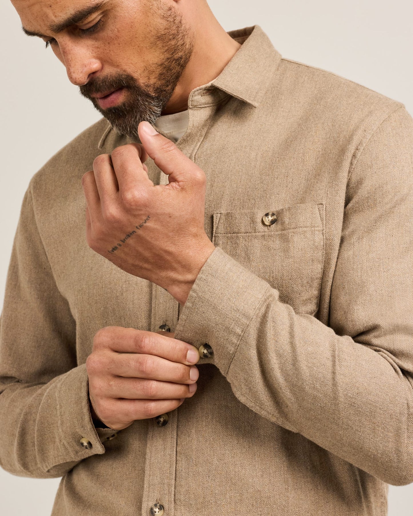 Fremont Shirt - Tan Donegal