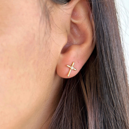 Mini Cross Studs