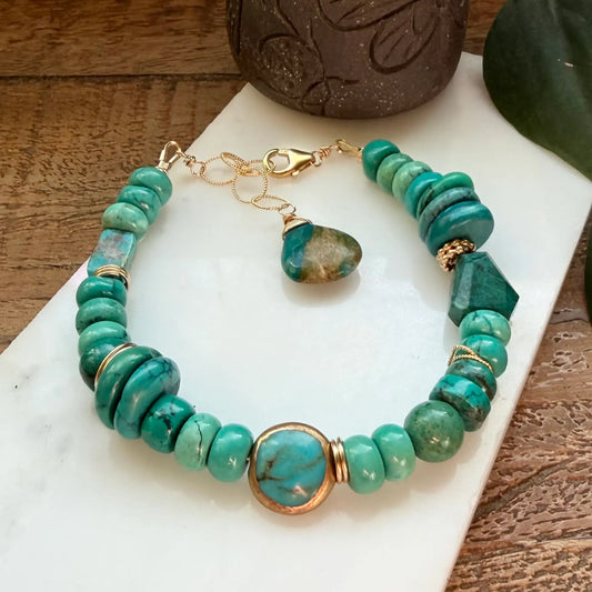 Chunky Turquoise Bracelet