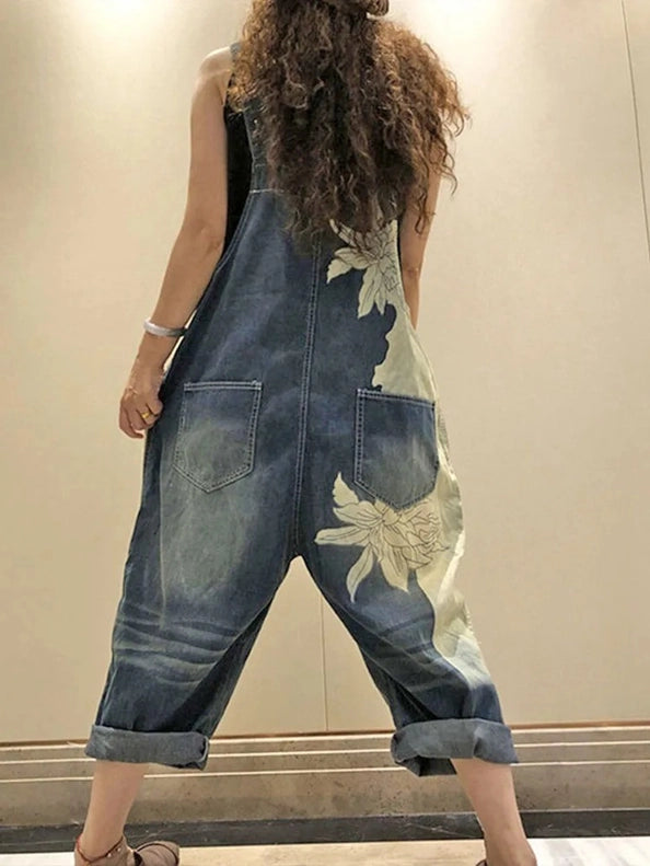 Bleached Luxury Denim Overall