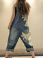 Bleached Luxury Denim Overall